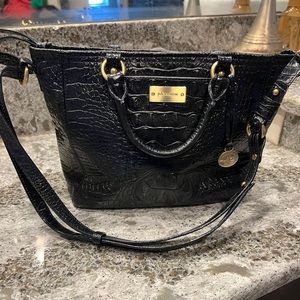 Brahmin Black Croc purse